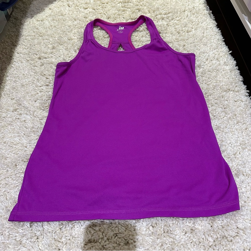 Purple Racerback Workout Tank Top